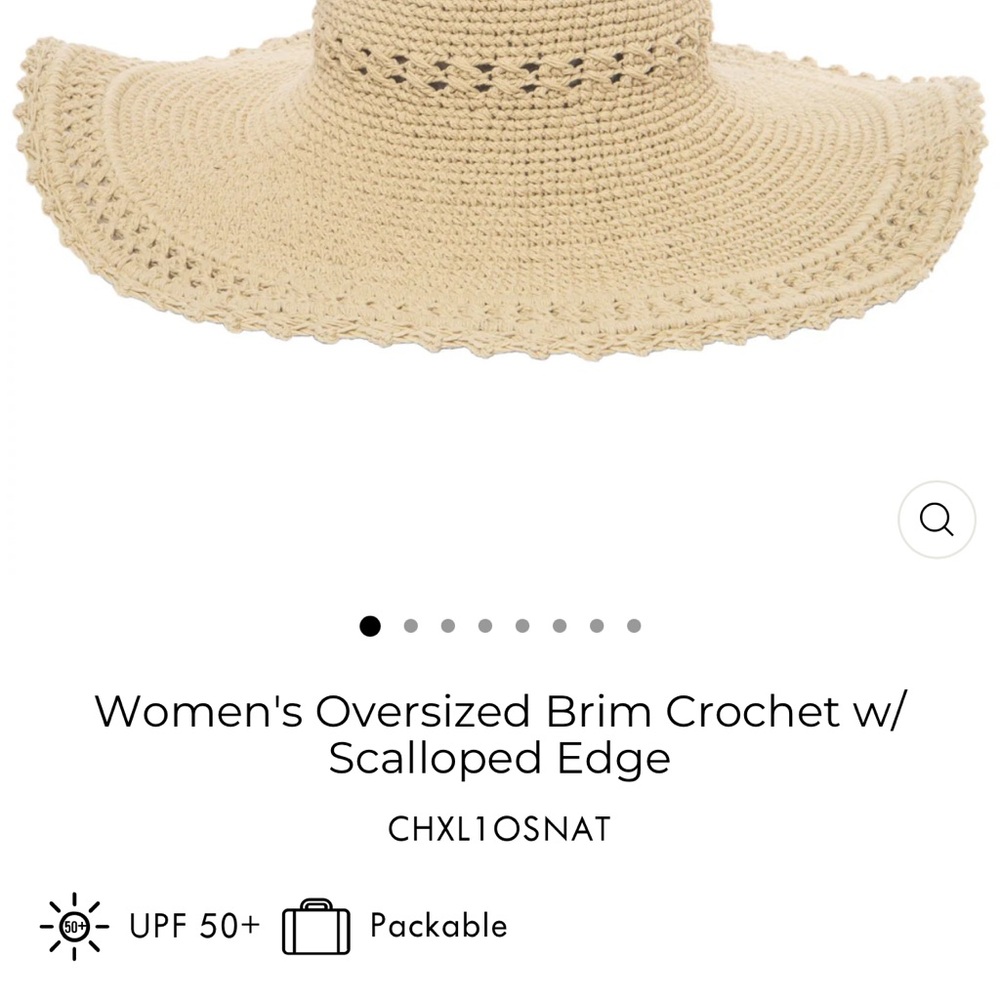 San Diego Hat Company Crochet Sun Hat - Tan
